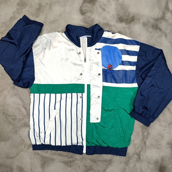 Le Coq Sportif Jackets & Blazers - Vintage 80's Le Coq Sportif Full Zip Windbreaker L